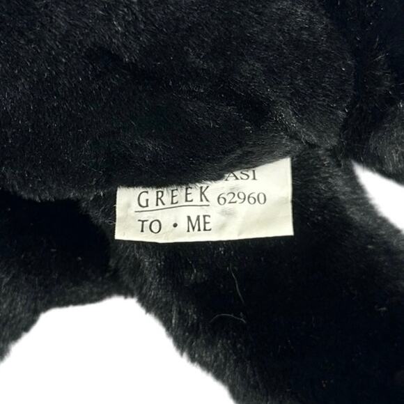 Monkey Hugger Plush It's All Greek To Me Black 18" Hook & Loop Hands Toy #510601 - Picture 6 of 7